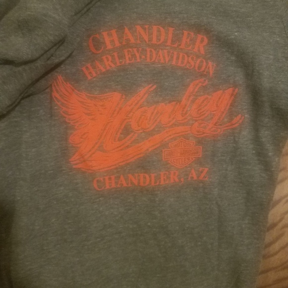 Harley Davidson light zip up hoodie - Picture 4 of 5